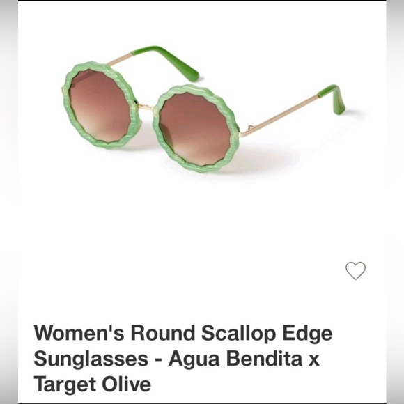 NWT Agua Bendita scallop edge sunglasses - Picture 2 of 4
